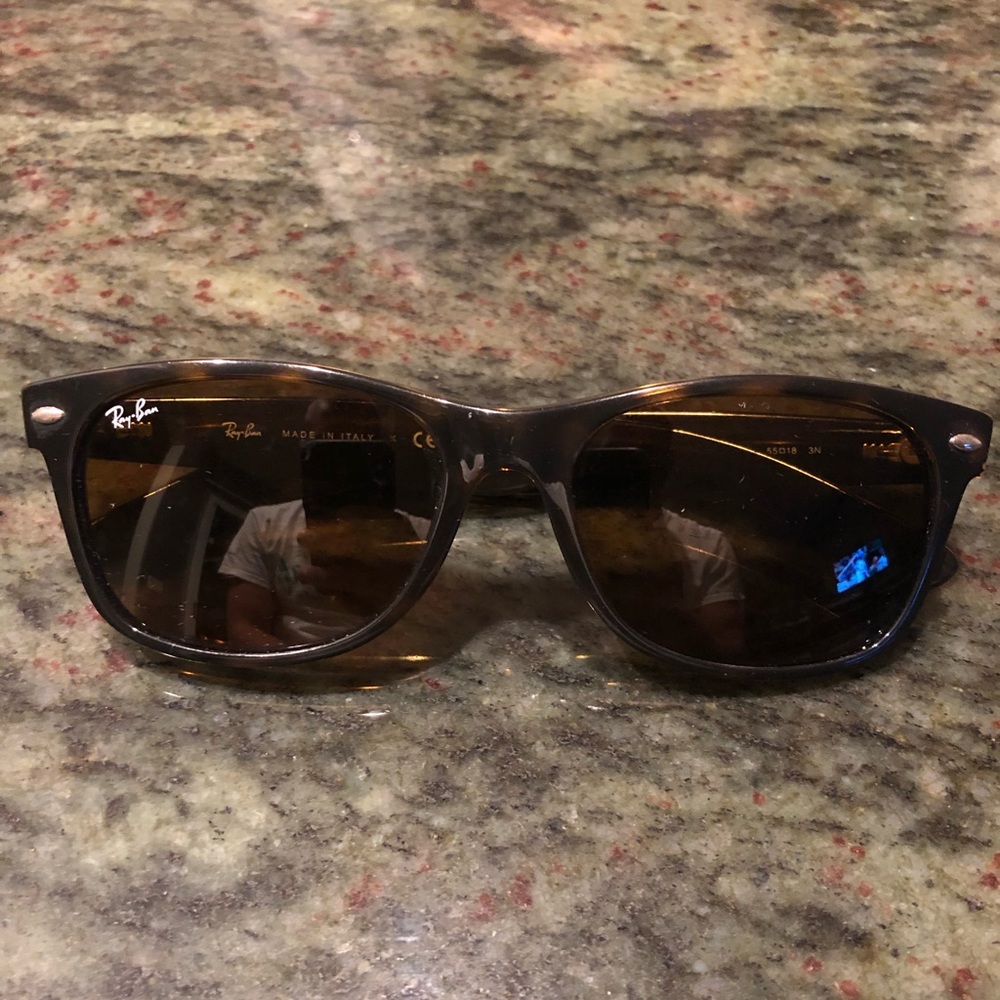 Ray Ban Tortoise Wayfarers With Brown Lens